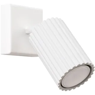 Leselampe Wand Weiß GU10 B: 8 cm klein schwenkbar Modern Aluminium Spot Leuchte