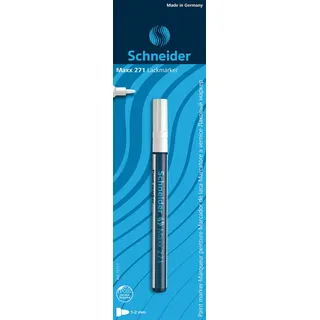 Magni Schneider Schreibgeräte Lackmarker Maxx 271, 1-2 mm, weiß, 1er Blisterkarte
