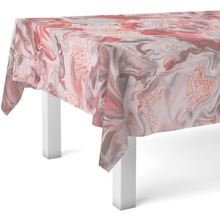 Martina Home Wachstuchtischdecke Genil, 220 x 140 cm, Rot