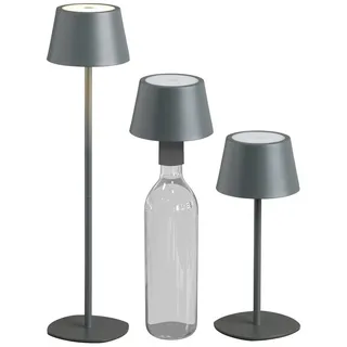 NORTHPOINT Flaschenleuchte Grau