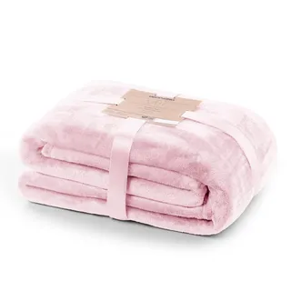 DecoKing Kuscheldecke 150x200 cm rosa Decke Microfaser Tagesdecke Fleece weich sanft kuschelig pink puderrosa powderpink Mic