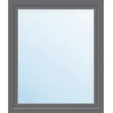 Kunststofffenster ARON Basic weiß/anthrazit 750x950 mm DIN Rechts