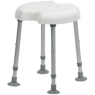 Drive Duschhocker Delphi 2 Plus mit zwei Hygieneausschnitten 1 St weiss
