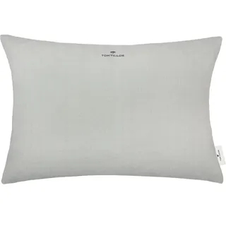 Dekokissen TOM TAILOR HOME "Dove Signature" Gr. 2, grau (grau, hellgrau, unifarben), B:60cm H:0,5cm L:40cm, Baumwolle, Polyester, Dekokissen_Sitzkissen_Kissenhüllen, Dekokissen, mit Paspel, Kissenhülle ohne Füllung, 1 Stück