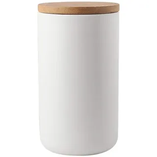 OuYee Keramik-Vorratsdose mit Deckel und Silikondichtung – Moderne Vorratsbehälter luftdicht Kaffeedose Zuckerdose für Kaffeebohnen, Tee, Gewürze, Nüsse (Weiß, 1000ml)