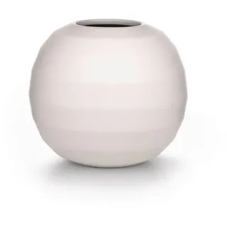 Markslöjd Vase , Weiß , Keramik , bauchig , 14 cm , handgemacht, zum Stellen , Dekoration, Vasen, Keramikvasen