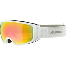 Bild DOUBLE JACK Q-LITE - Verspiegelte, Kontrastverstärkende OTG Skibrille Mit 100% UV-Schutz Für Erwachsene, white, One Size