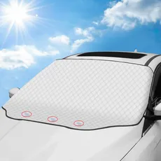Tevlaphee Sonnenschutz Auto Frontscheibe, Windschutzscheibe Sonnenschutz, UV-Schutz für Sommer, Sonne, Staub, Schnee, EIS, Frost, 193 * 126cm
