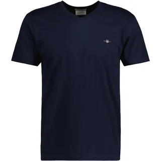 GANT Slim Shield V-Neck T-Shirt blau XXL