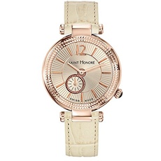 Saint Honoré Damen Analog Quarz Uhr mit Leder Armband 7620218BGFIR