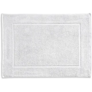 kela Badematte 50 x 70 x 2 cm LADESSA, Badezimmerteppich weiß, waschbar, 100% Baumwolle, flauschiger Badvorleger schneeweiß