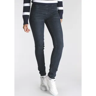 Arizona Jeansjeggings »mit leichtem Thermo Effekt« extra-eng geschnitten, hohe Leibhöhe, mit Coinpocket, blau