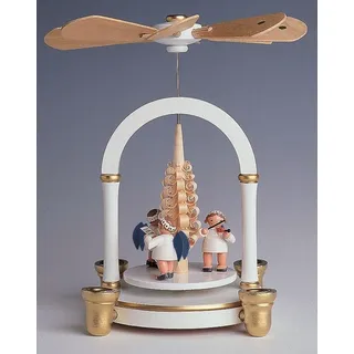 Tischpyramide Engel mit Instrumente BxTxH= 13x13x21cm NEU Tischdekoration