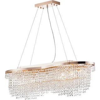 Maytoni Kronleuchter , Goldfarben , Metall, Glas , Vintage , oval , 93.3x28x24 cm , RoHS, Ce , Lampen & Leuchten, Innenbeleuchtung, Kronleuchter