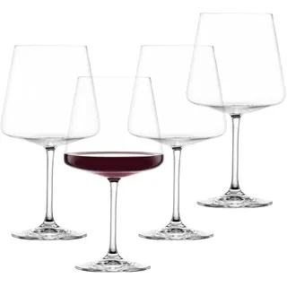 SCHOTT ZWIESEL Burgunder Rotweinglas MioVino (4er-Set), moderne Weingläser für Burgunder und Spritzgetränke,spülmaschinenfeste Tritan-Kristallgläser, Made in Germany (Art.-Nr. 124465)