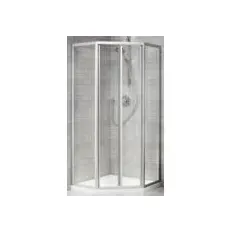 Duka Prima 2000 Glass Fünfeckdusche CUFP971 190cm silber matt ESG-klar CUFP971190SILA10