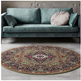 HANSE HOME Nouristan Orientalischer Rundteppich Kurzflor, Teppich Skazar Isfahan« grün ø 160 cm