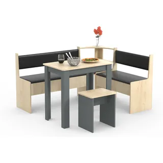 VCM Eckbankgruppe Esal Mini", - Schwarz, Beige