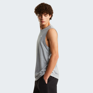 Tanktop THE NORTH FACE "M EVOLUTION SIMPLE DOME TANK", Damen, Gr. XL, tnf pale grau heather, Obermaterial: 85% Baumwolle, 15% Polyester, normal, Rundhals, Tops Tanktop, sportlicher Stil, für Sportmode und Outdoormode, ärmellos