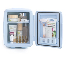 Bild InnovaGoods® Mini Kühlschrank für frische Kosmetik, hält Kosmetika und bereit zur Verwendung, kompaktes und leichtes Design, ideal für das Badezimmer und den Schminktisch.
