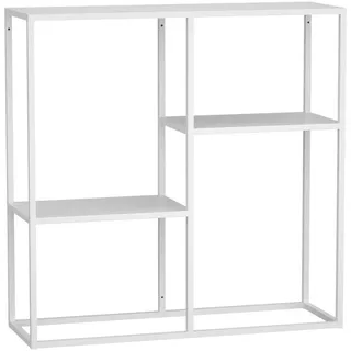 [en.casa] Strömstad Konsolentisch 80x80x26 cm Weiß