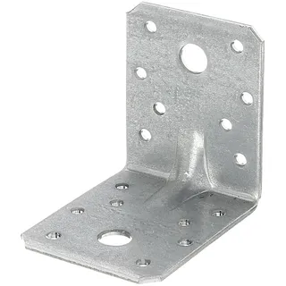 GAH Alberts Alberts 330354 Schwerlast-Winkelverbinder mit Sicke | sendzimirverzinkt | 70 x 70 x 55 mm