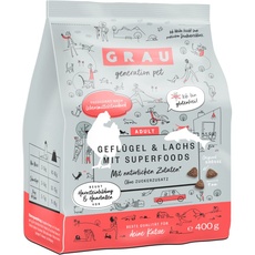 Bild von – das Original – Trockenfutter für Katzen, Geflügel & Lachs mit Superfoods, 1er Pack (1 x 400 g), glutenfrei, für erwachsene Katzen