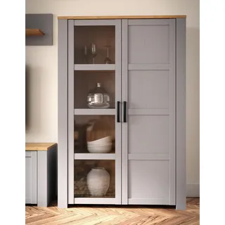 Forte Vitrine Bohol 106,4 x 42 x 160,6 cm Grau