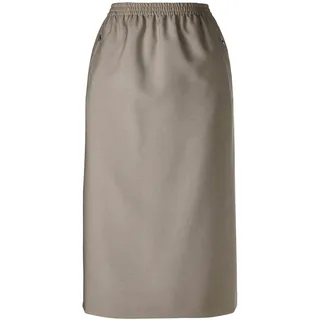 GOLDNER Midirock Bleistift Meliert Beige Kurzgröße