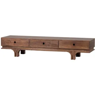 Woood Lowboard »Staes TV-Board« TV-Kommode, drei Schubladen, H 37 cm x B 180 cm, braun