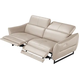 Egoitaliano 2,5-Sitzer »Dafne, elegantes Designsofa mit hohem Sitzkomfort« mit und ohne elektrischer Relaxfunktion, Kopfteile manuell verstellbar weiß