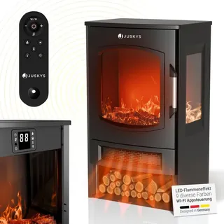 Juskys Standkamin 1800W Schwarz