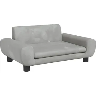 vidaXL Kindersofa vidaXL 70 x 45 x 33 cm Kiefer grau