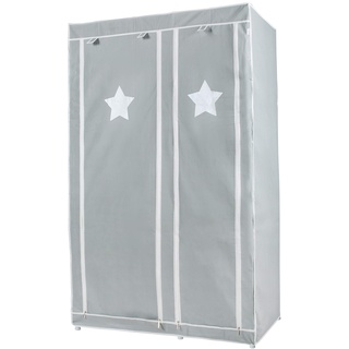 roba Textil-Kleiderschrank Little Stars XL grau