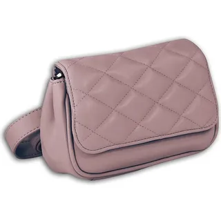 New Bags 2in1 Damen Hüfttasche Gürteltasche rosa gesteppt Ziernähte D2OTD5025A - Beige