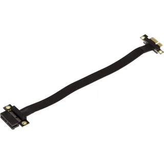 KALEA-INFORMATIQUE Riser-Erweiterungsmatte für PCI Express x1-Anschluss zu PCIe x1-Anschluss mit PCIe 3.0-kompatiblen, geschirmten, flexiblen Flachbandkabeln. Gesamtlänge 23cm