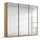 Schwebetürenschrank OTELI 203 x 229 x 62 cm Braun/Eiche artisan