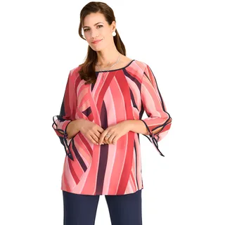 HERMANN LANGE Collection Chiffonbluse, mit grafischem Muster, bunt