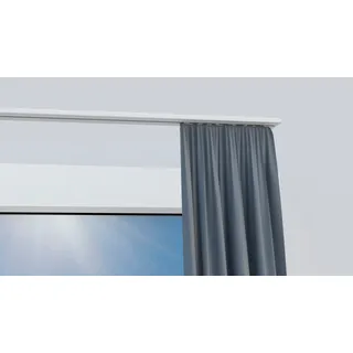 INDEKO Vorhangschiene INDEKO "Wendeschiene", weiß, L:190cm, Aluminium, Gardinenstangen, Innenlaufschiene 1- bis 4-läufig, Wunschmaßlänge