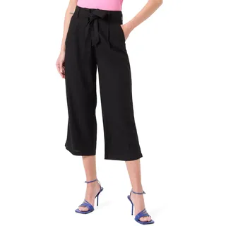 ONLY Damen Onlcaro Hw Linen Belt Culotte PNT Hose, Schwarz, L