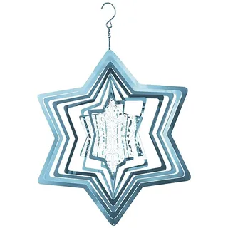 CENPEK Windspiel, Metall-Windspiel für den Garten, Edelstahl-Aufhngung, 3D-rotierendes Windspiel, hngende Windfnger-Ornamente für den Garten, Terrasse, Balkon, Hof