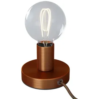 Creative Cables Mit Bulb Posaluce Metall Tischlampe - Satin Copper - One Size