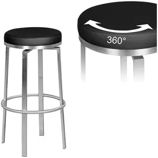 FineBuy Barhocker Tresenhocker Drehbar Barstuhl Bistrohocker Gepolstert | Gr.: onesize