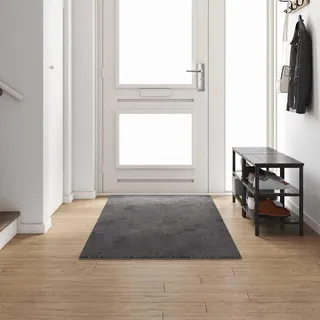 Teppichläufer Grau 100 x 300 cm 100% Polypropylen Tuft - Grau