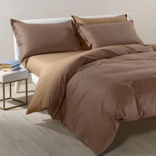 Caleffi Bettwäsche Set 4teilig aus 100% Baumwolle – Weiches und Elegantes Duvet Cover, Waschbar & Pflegeleicht Bettbezug, Bettwaren & Bettwäsche -