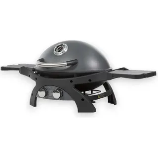 Freistehender und fahrbarer Gasgrill 2 Brenner mit verschließbaren Seitenablagen Sportsman2