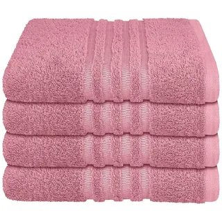 SCHIESSER Milano Handtuchset 50 x 100 cm rosa 4-tlg.