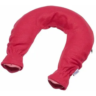 sänger Nacken-Wärmflasche mit Fleecebezug rot