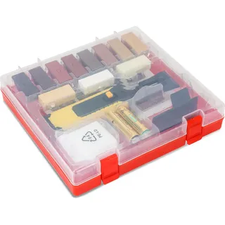 Yakimz Holz Reparatur Set für Laminat und Parkett mit 11 Farben Hartwachsstangen Parkett Fliesenreparaturset Sonstige Handwerkzeuge