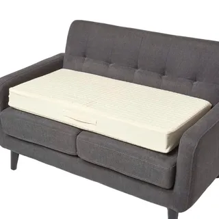 Homescapes Sofa-Auflage creme 100/50/10 cm – Sitzkissen orthopädisch , Textil , Füllung: Kaltschaum , Rechteckig , 50x10x100 cm , Oeko-Tex® , Heimtextilien, Wohntextilien, Sitzkissen